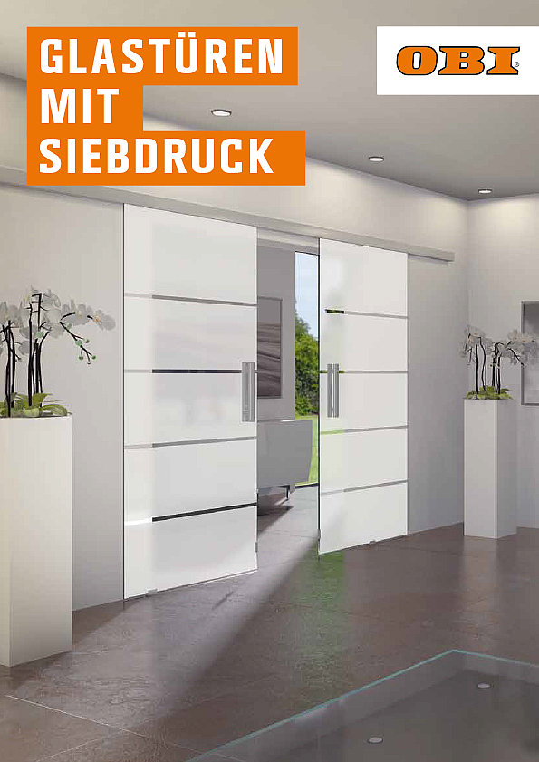 Dokumentation Glastüren mit Siebdruck
