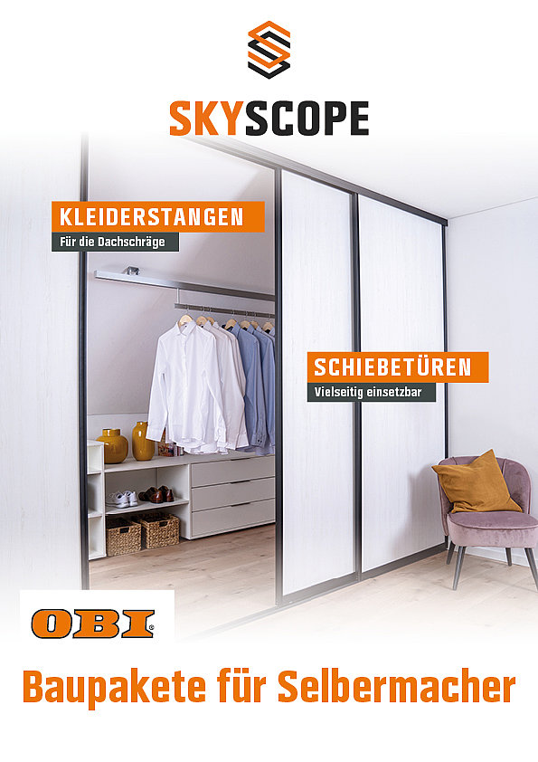 Kleiderstangen, Schiebetüren