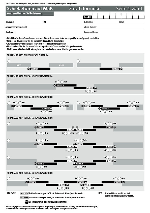 Schiebetürsysteme Selbsteinzug